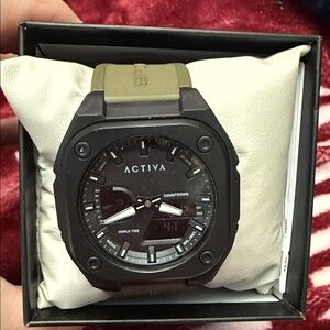 NWT Invicta Activa Black and Green Digital Watch